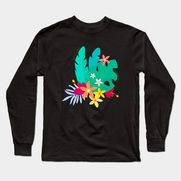 Flowers Long Sleeve T-Shirt by fromherotozero